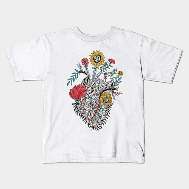 African heart Kids T-Shirt by Berta Artigal